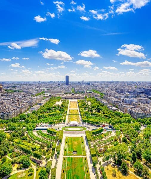 View of the Champ de Mars